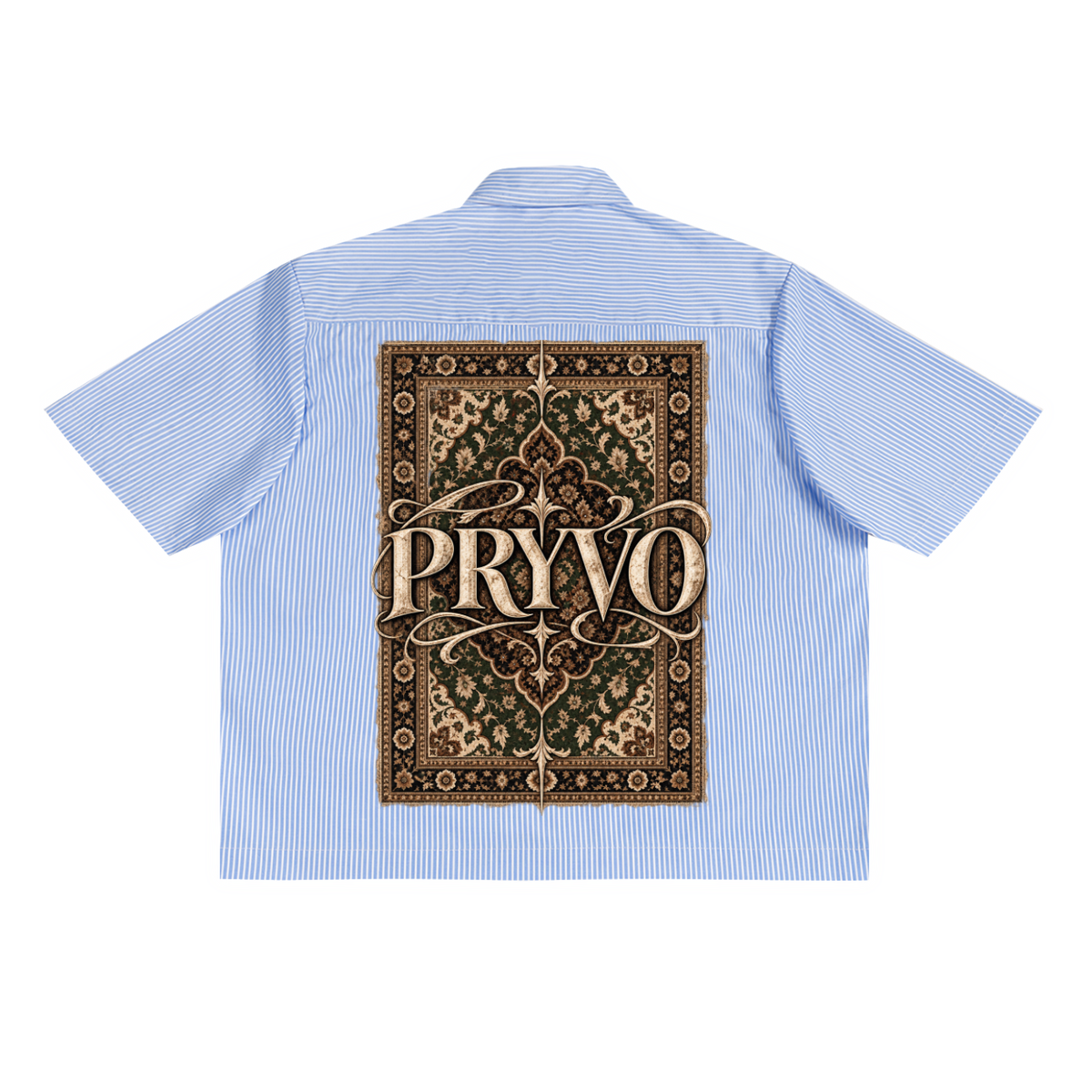 Rug - Oversized Vertical Stripe Boxy Shirt