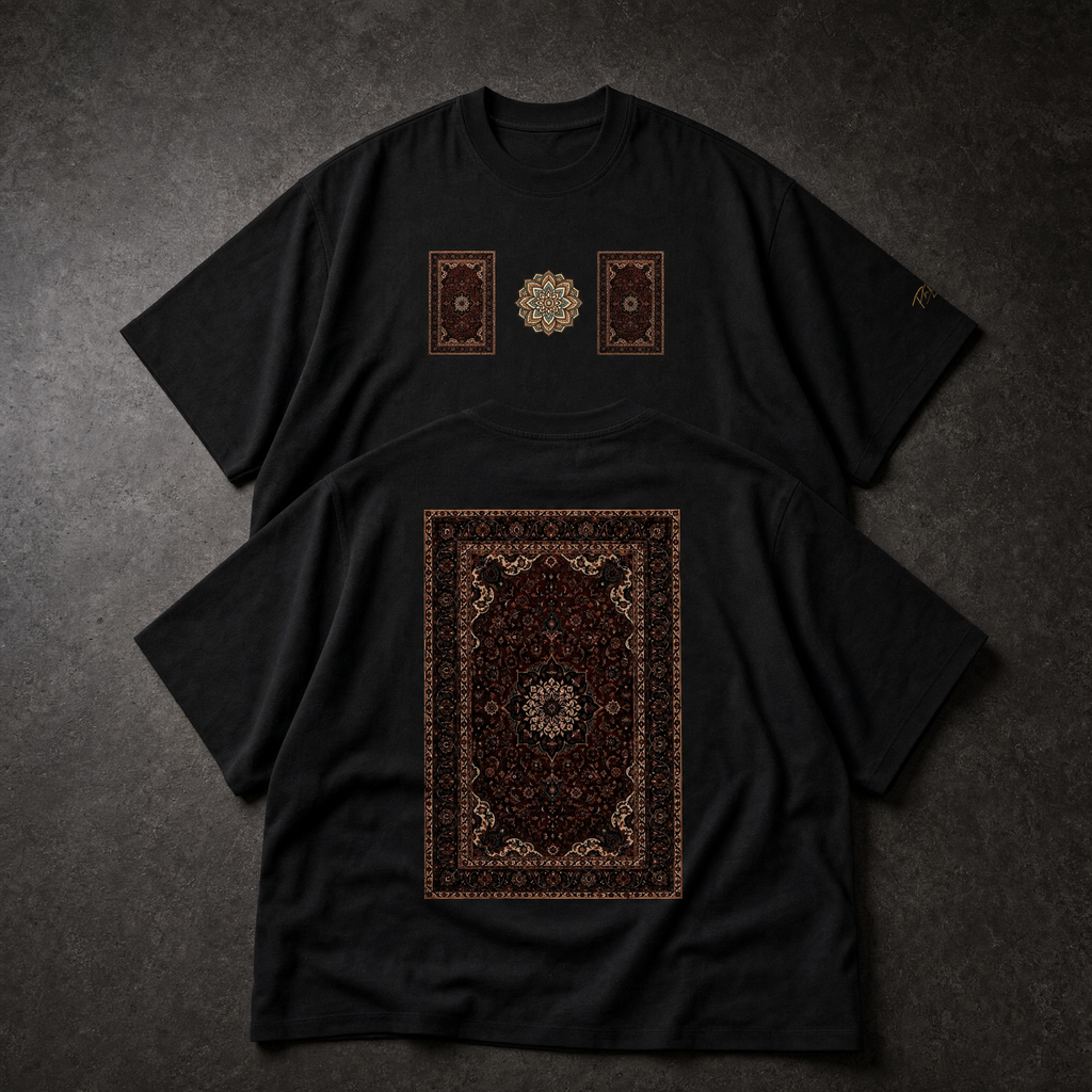 RUG design Vintage Washed Frayed T-Shirt
