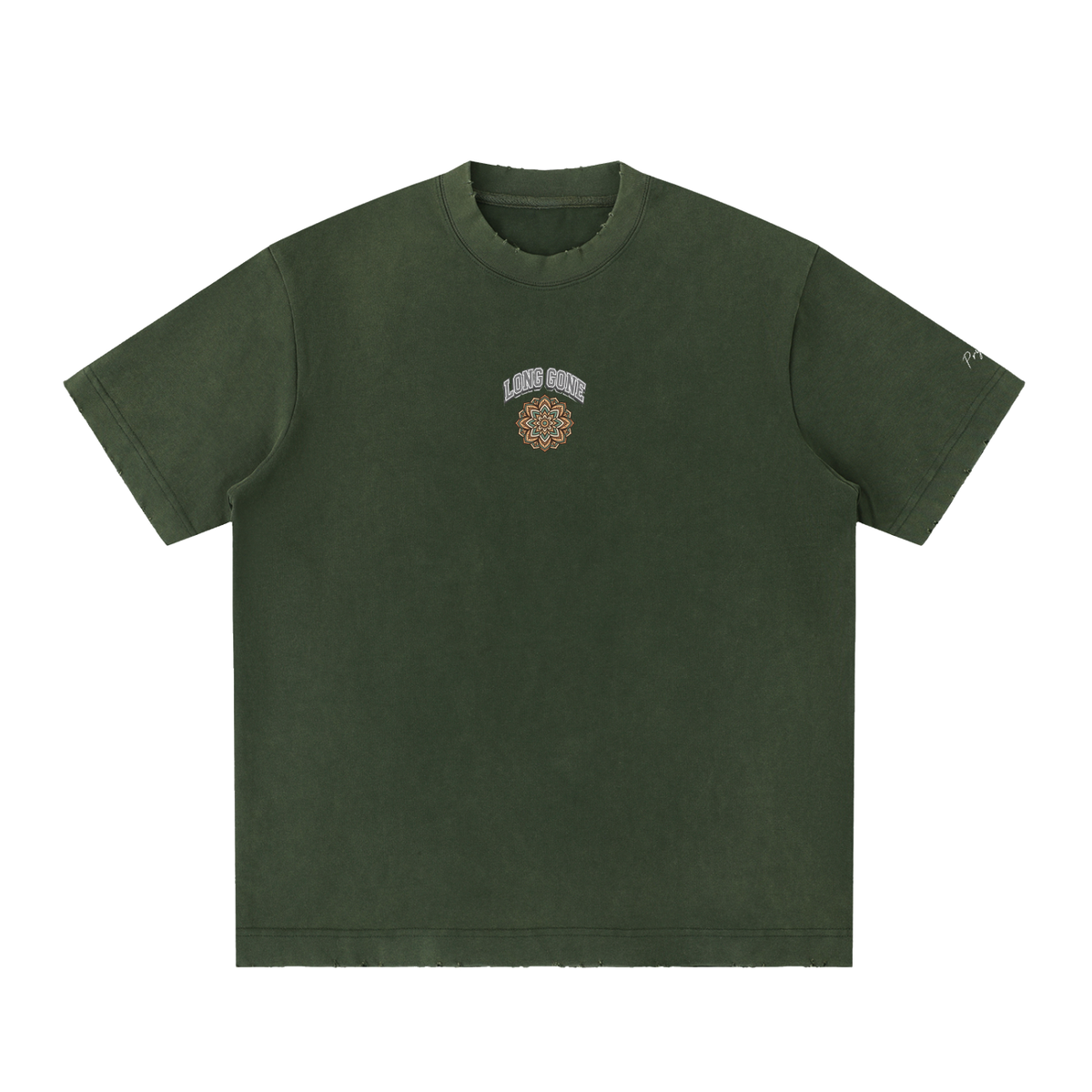 RUG design Vintage Washed Frayed T-Shirt