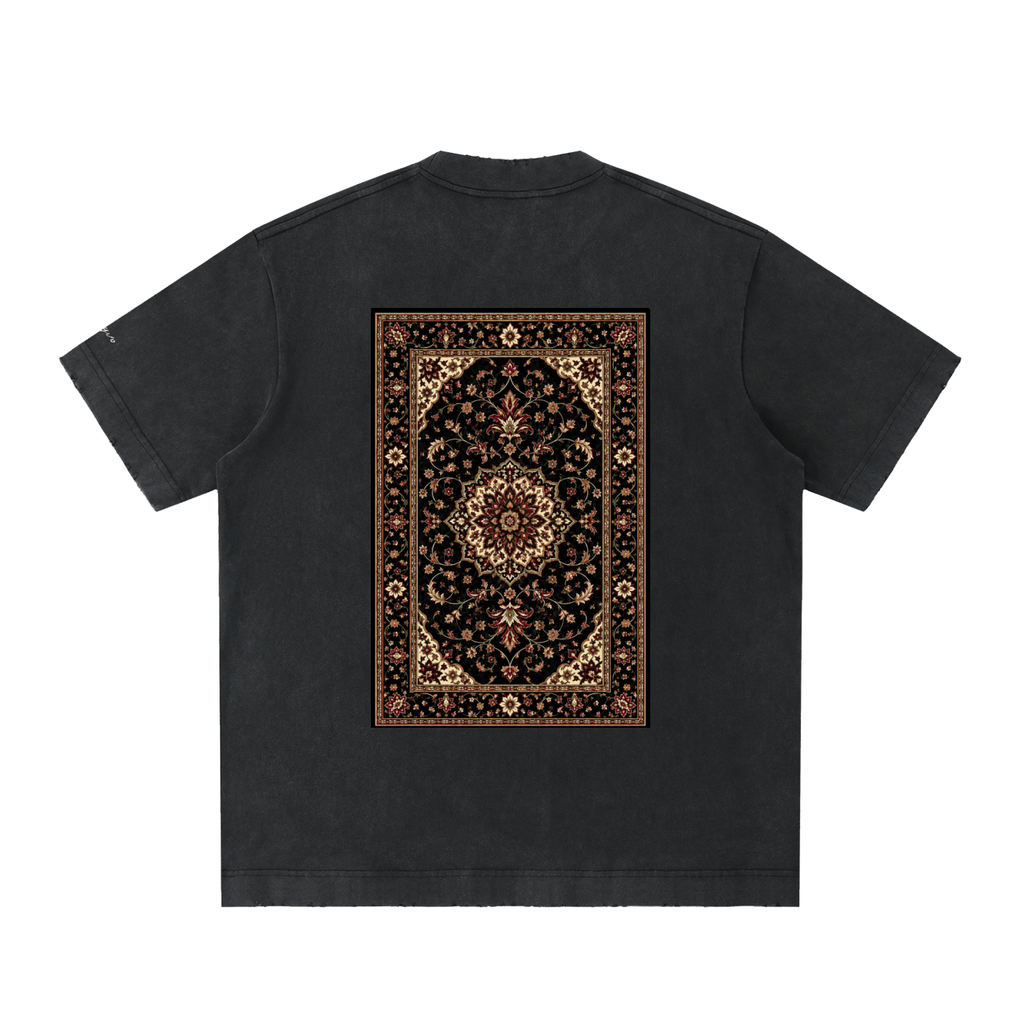 RUG design Vintage Washed Frayed T-Shirt
