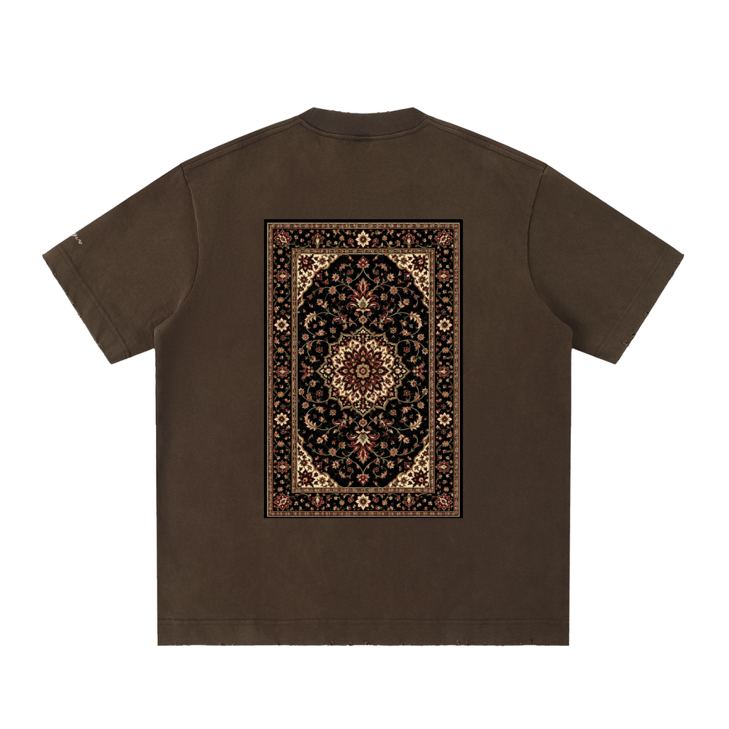 RUG design Vintage Washed Frayed T-Shirt