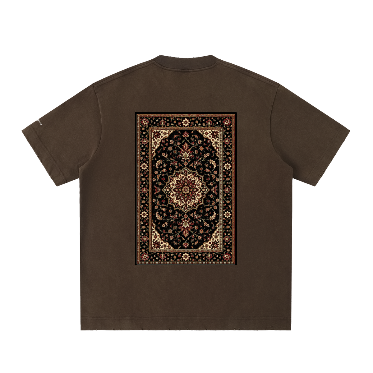 RUG design Vintage Washed Frayed T-Shirt